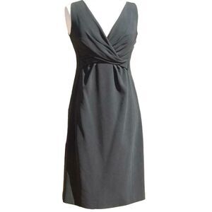 NWOT Made in ITALY Moschino LBD Shift Dress Black Sleeveless Lined 42 US 8